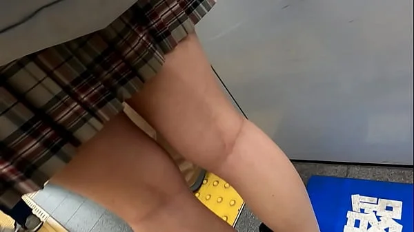 【閲覧注意】制服美女Kちゃん＠渋谷【清楚系/黒髪ロングヘア/女子●生/ブレザー/色白スベスベ脚】#パンチラ盗撮#電車痴●#自宅侵入#